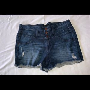 Charlotte Russe Refuge+ Denim Shorts